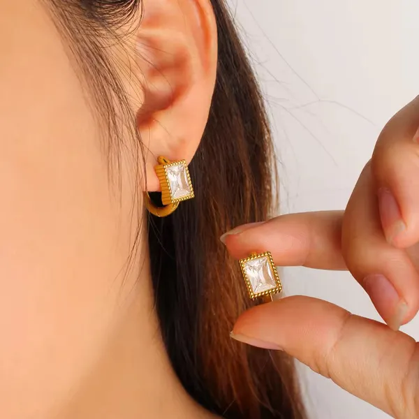 White_Crystal_Bezel_Huggie_Earrings_Default_Title
