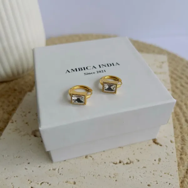 White_Crystal_Bezel_Huggie_Earrings_Default_Title