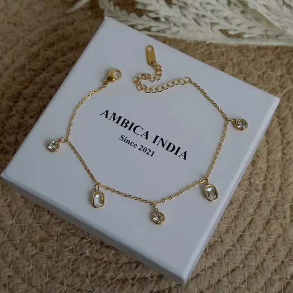 White_Crystal_Bracelet_Default_Title