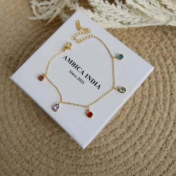 Oval_With_Round_Multicolour_Crystal_Bracelet_Default_Title