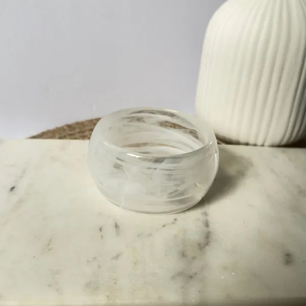 White_Luxe_Chunky_Bangle_Default_Title