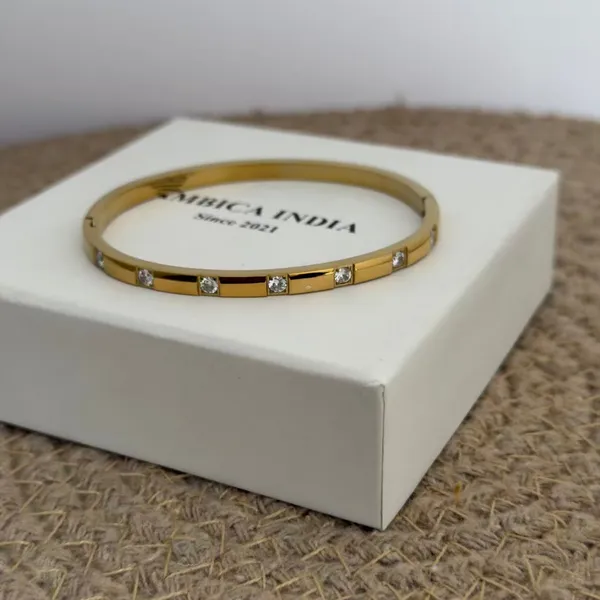 White_Crystal_Bracelet_Default_Title