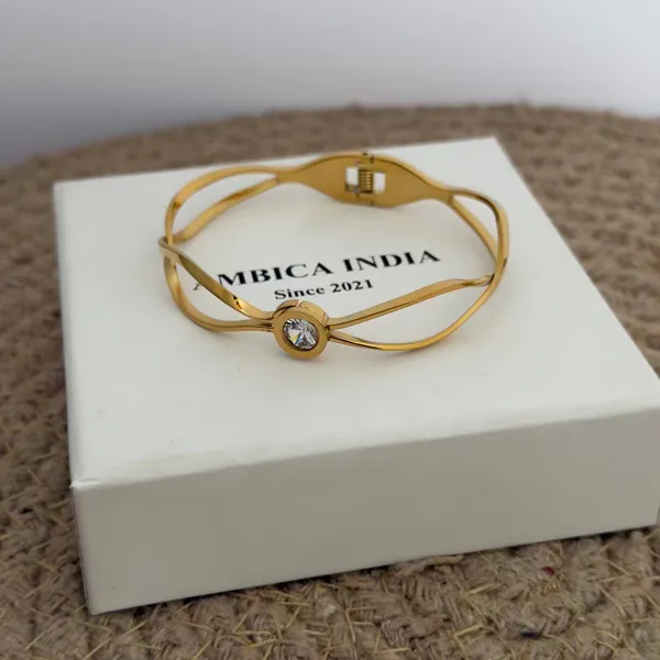 White_Crystal_Bracelet_Default_Title
