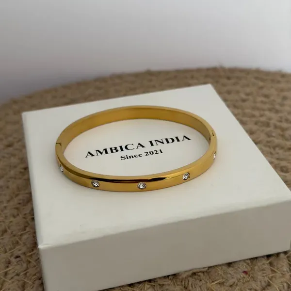 White_Crystal_Bracelet_Default_Title