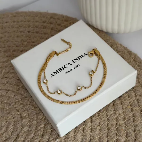 White_Crystal_Bracelet_Default_Title