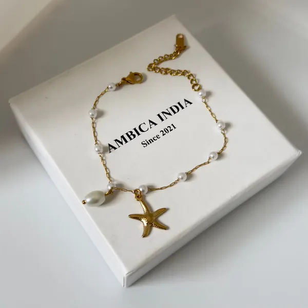 Pearl_With_Starfish_Charm_Bracelet_Default_Title