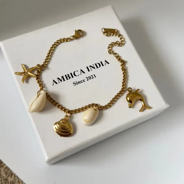 Sea_Shell_Charm_Bracelet_Default_Title