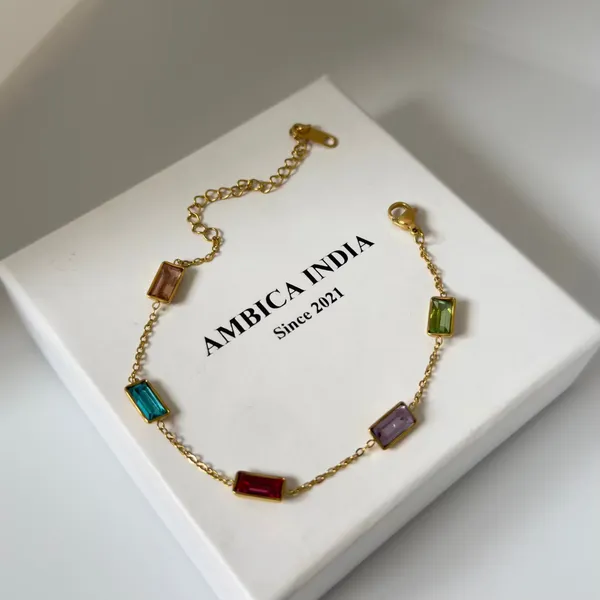 Rectangle_Multicolour_Crystal_Bracelet_Default_Title
