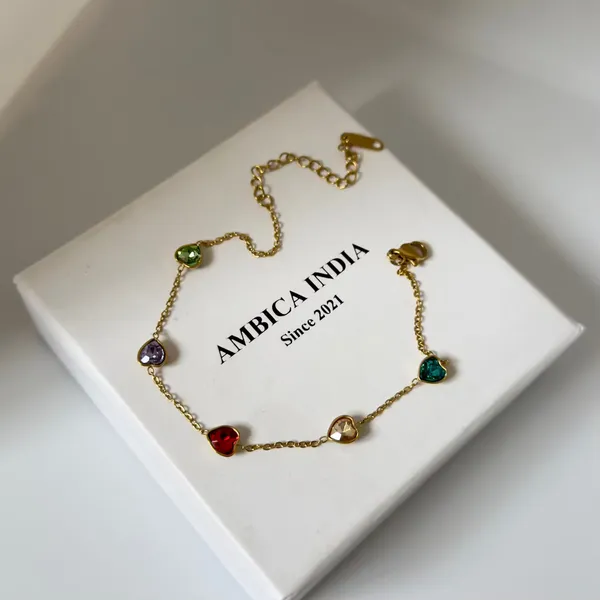 Heart_Multicolour_Crystal_Bracelet_Default_Title