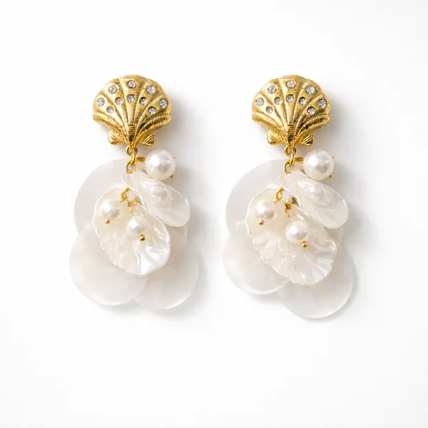 Golden_Shell_Blossom_Earrings_Default_Title
