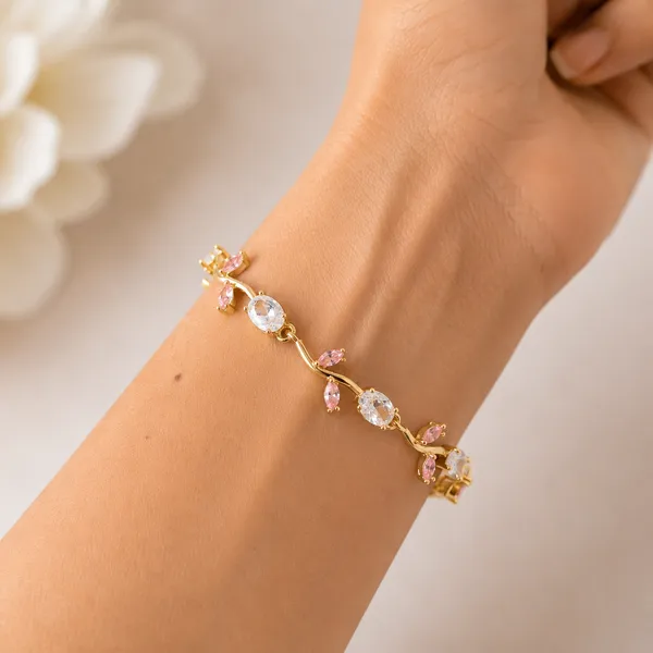 White_Pink_Tulip_Bracelet_Default_Title