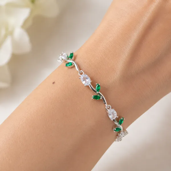 Green_White_Silver_Tulip_Bracelet_Default_Title