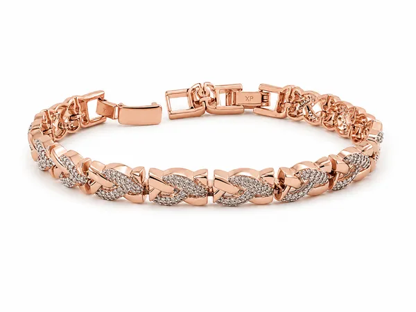 Rose_Luxe_Link_Bracelet_Default_Title