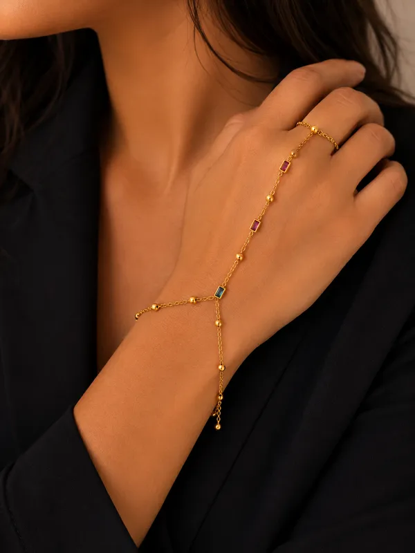 Multicolour_Crystal_Hand_Chain_Default_Title