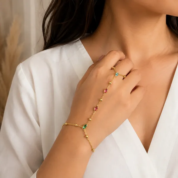 Multicolour_Crystal_Hand_Chain_Default_Title