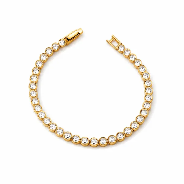 Round_Tennis_Gold_Bracelet_Default_Title