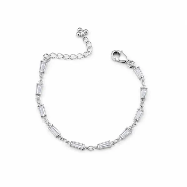Celeste_Silver_Crystal_Bracelet_Default_Title