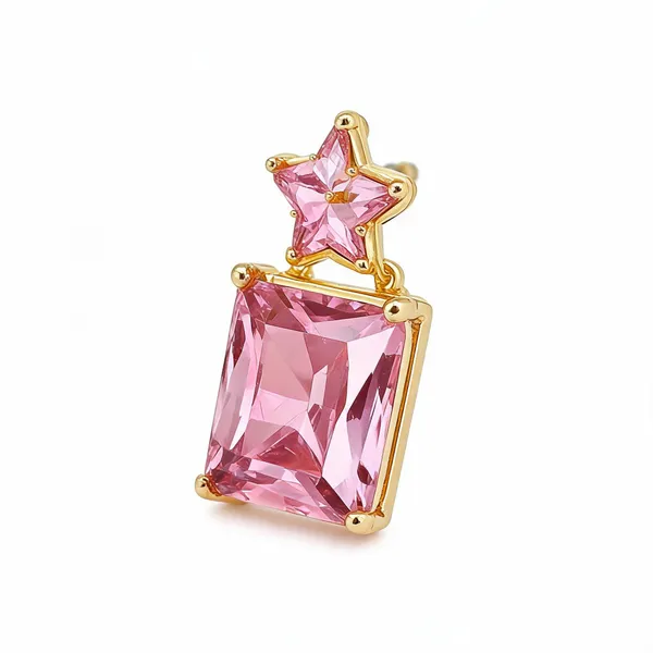 Star_With_Square_Pink_Crystal_Earrings