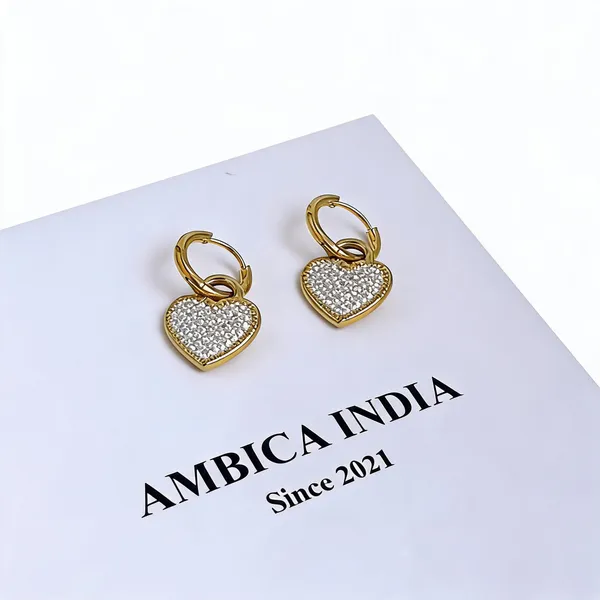 White_Heart_Studded_Earrings