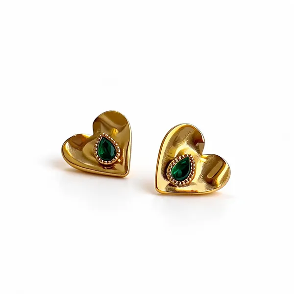 Green_Crystal_Heart_Earrings