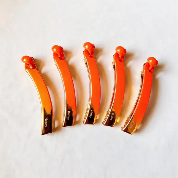 Korean_Hair_Clip_Card_2_Orange