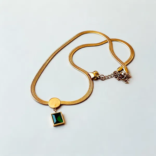 Crystal_Green_Snake_Chain_Rose_Gold