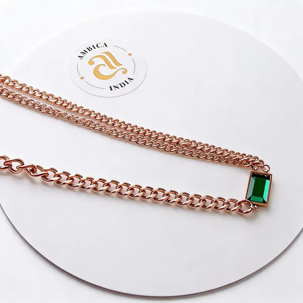 Green_Crystal_Link_Chain_Necklaces