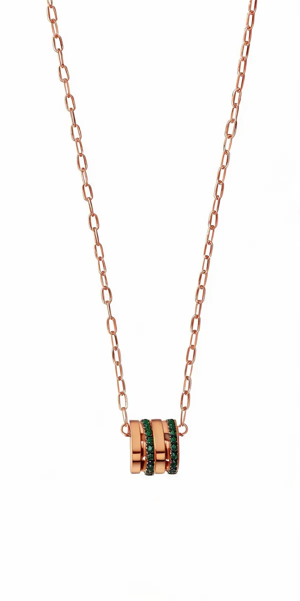 Square_Green_Small_Crystal_Studded_Necklace
