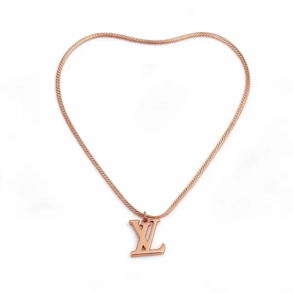 Lv_Necklace_Rose_Gold_Plated