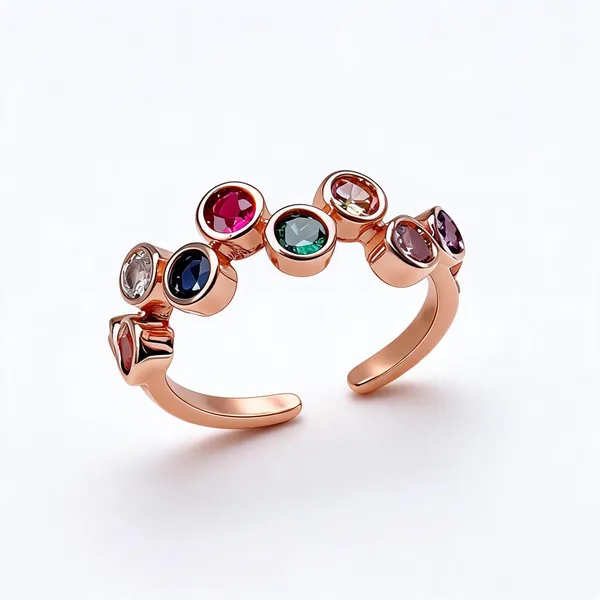 Multicolour_Ronud_Adjustable_Ring