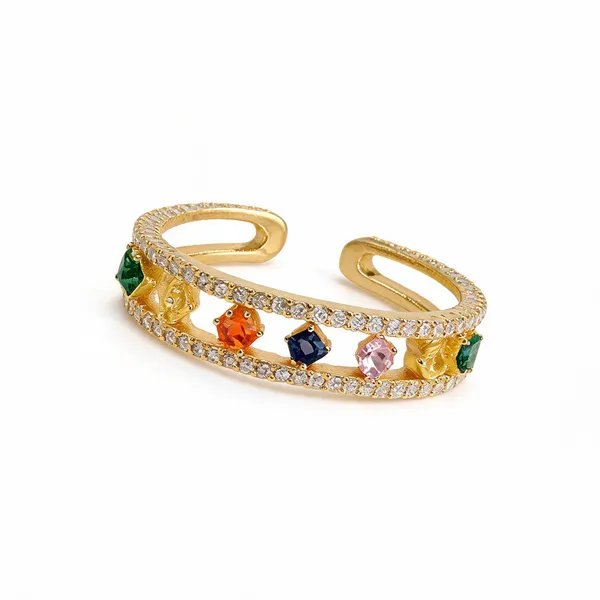 Multicolour_Adjustable_Ring_Gold