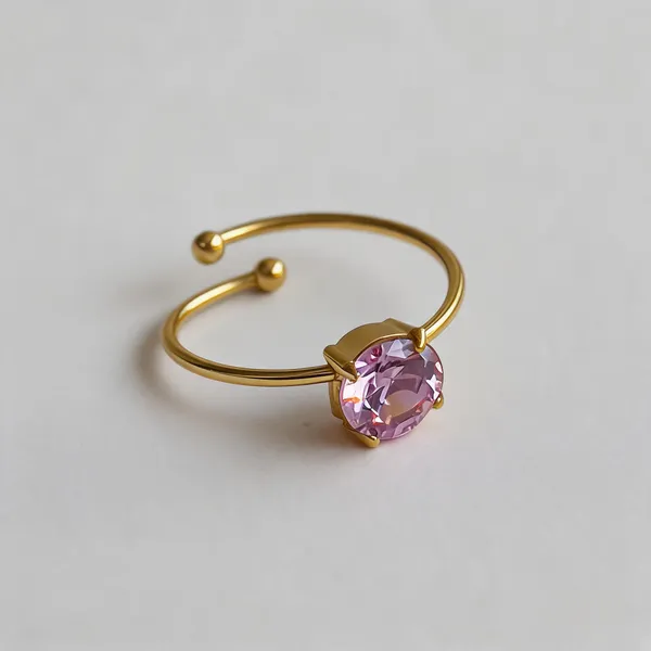 Round_Pink_Crystal_Adjustable_Ring