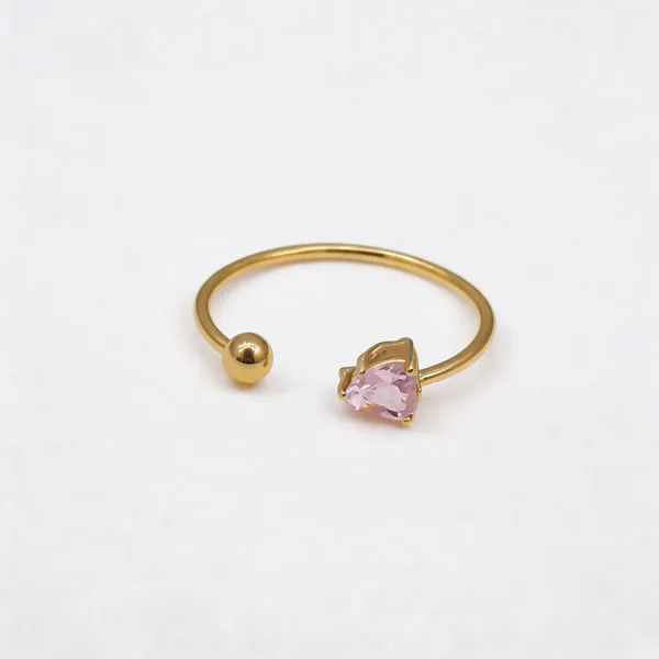 Pink_Heart_Crystal_With_Ball_Adjustable_Ring
