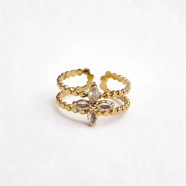 White_Flower_Crystal_Ring