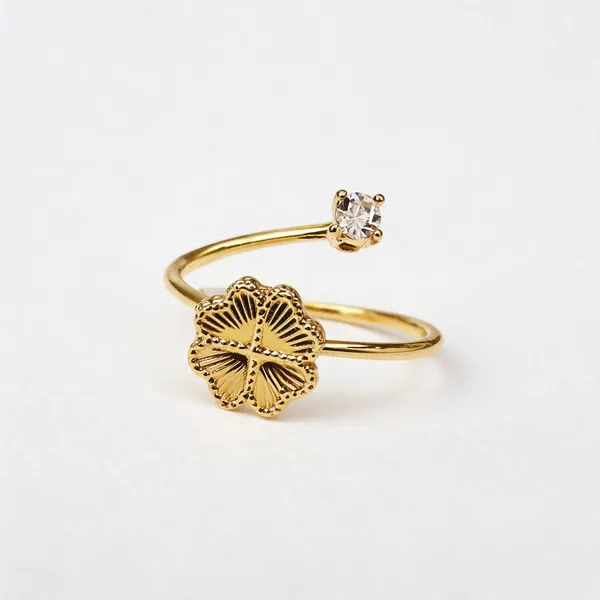 Flower_With_Crystal_Adjustable_Ring