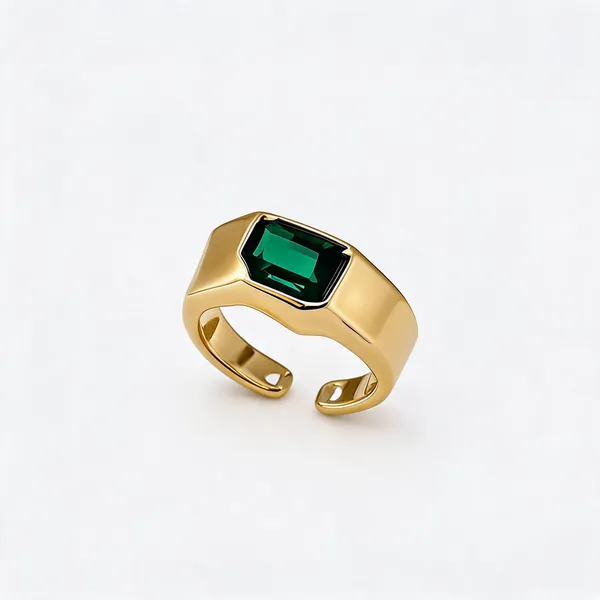 Green_Crystal_Ring_Gold_Plated