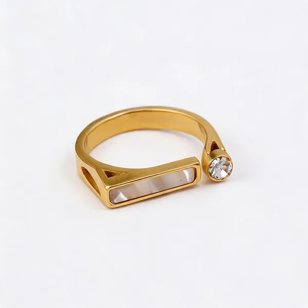 Mother_Pearl_With_Diamond_Ring_Gold_Plated