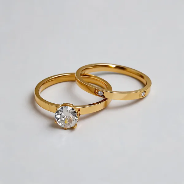 White_Crystal_Ring_Set