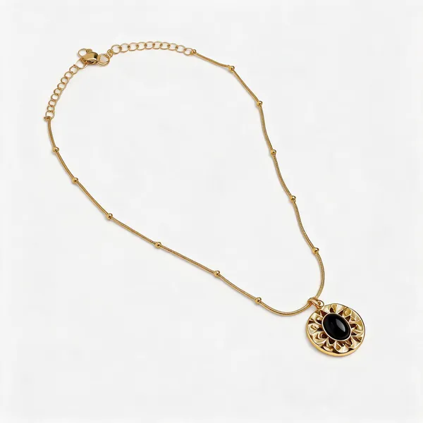 Black_Stone_Round_Necklace
