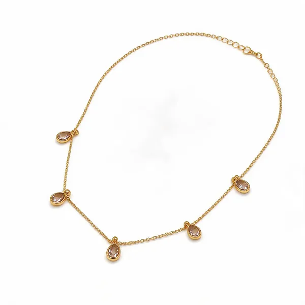 White_Crystal_Drop_Necklace