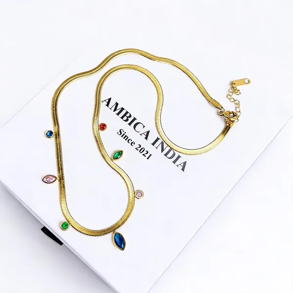 Multicolour_Crystal_With_Snake_Chain