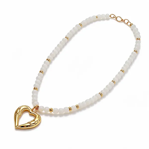 White_Stone_With_Heart_Necklace