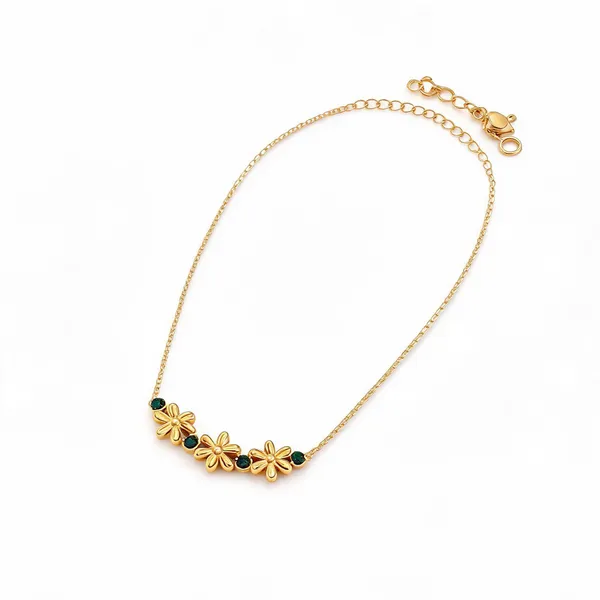 Flower_Green_Crystal_Necklace