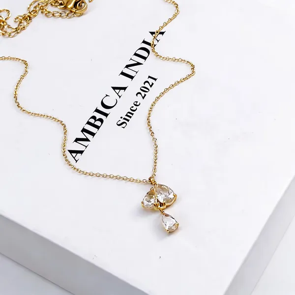 White_Crystal_Drop_Necklace