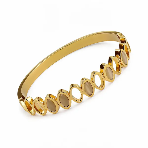Oval_Peach_Colour_Stone_Bracelet