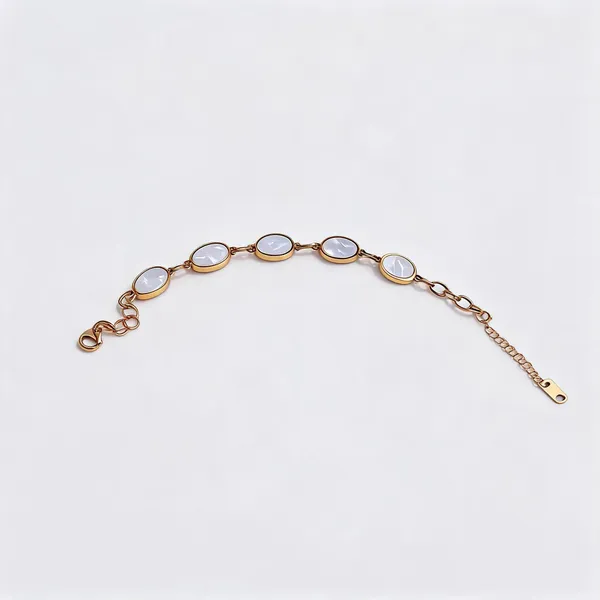White_Oval_Shape_Bracelet
