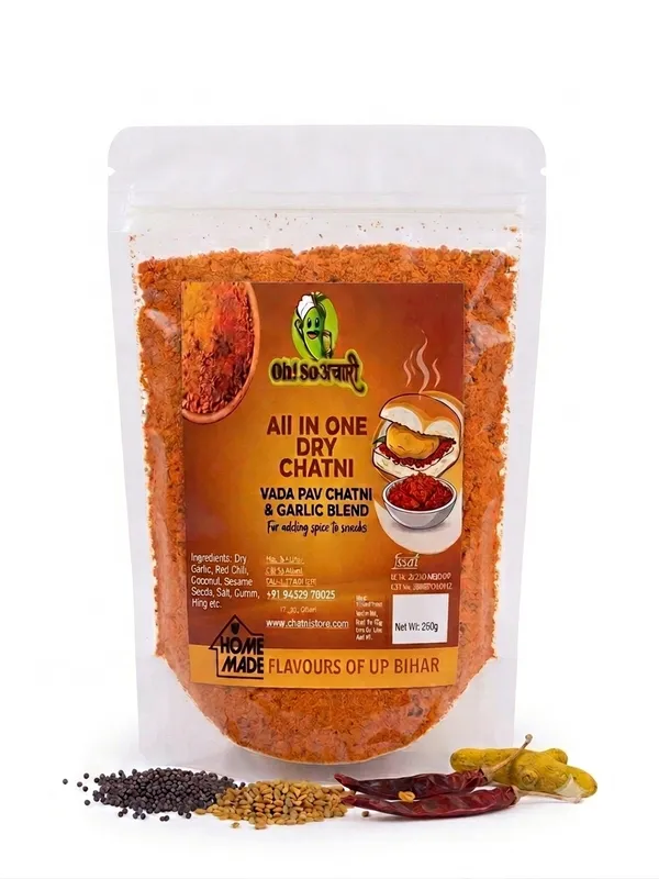 All_In_One_Dry_Chutney_Vada_Pav_Chutni_And_Garlic_Blend