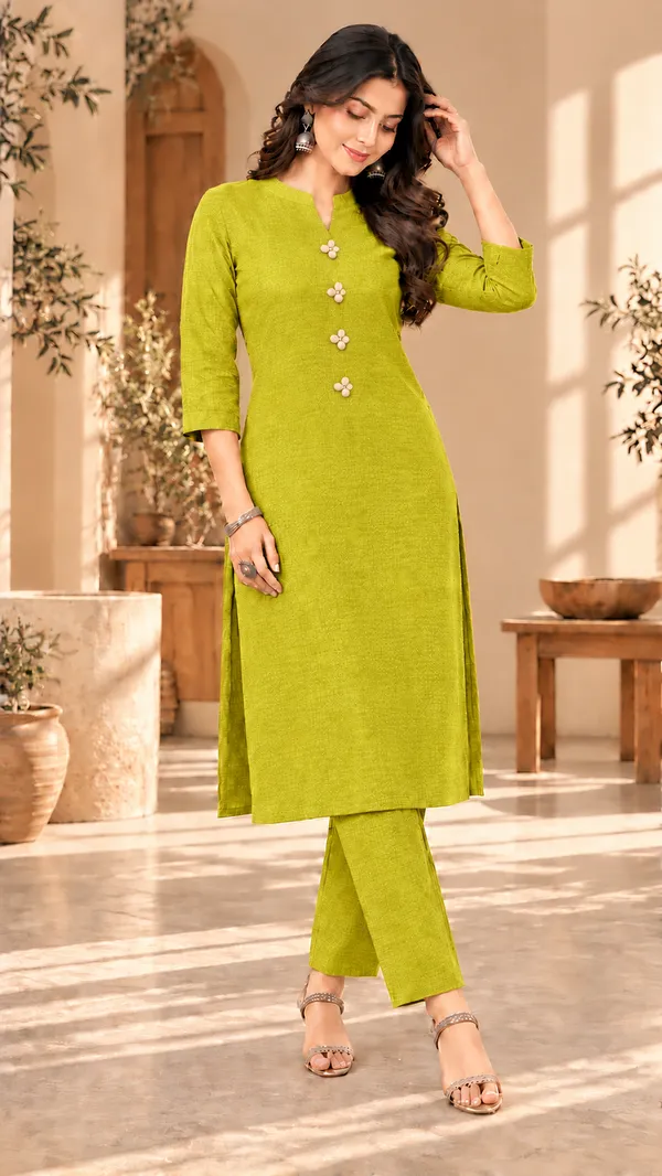 Lime_Green_Textured_Straight_Kurta_for_Women