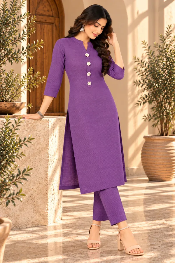 Purple_Textured_Straight_Kurta_Set_for_Women
