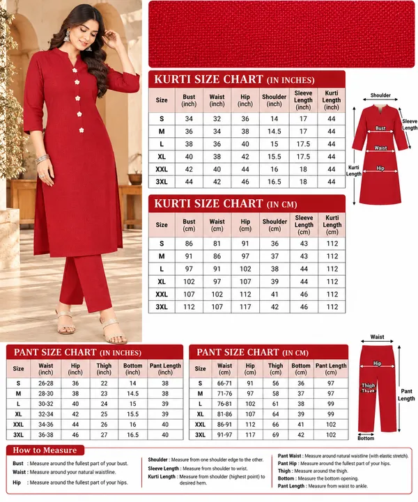 Red_Textured_Straight_Kurta_Set_for_Women